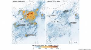 corona Virus china : सुधरी चीन की हवा, नासा ने जारी की तस्वीर, कहा – कम हुआ प्रदूषण